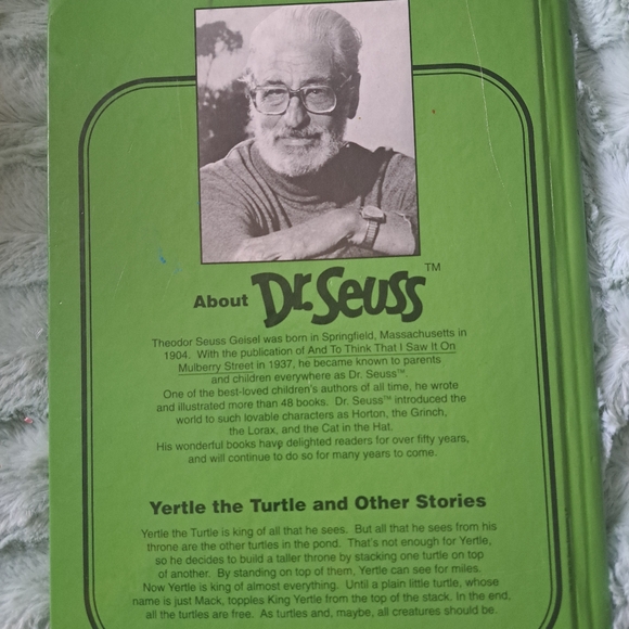 DR. SEUSS YERTLE the TURTLE and other stories hard cover book story time classic - Picture 5 of 5